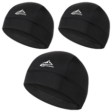 Itgom 自行車騎行安全帽內襯帽, 3入, 黑色