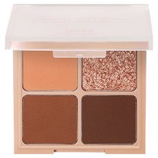 EGLIPS 高光星空4色眼影盤 8.2g, 01 輕烘焙棉花棕, 1個