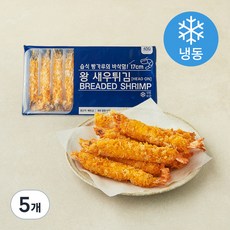 지엔씨푸드 왕새우튀김 헤드온 새우 50% 함유 10미 (냉동), 450g, 5개