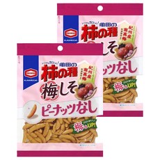 龜田製菓 柿之種 梅子紫蘇柿種米果 酸甜酥脆零食, 91g, 2包