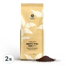 McNulty Coffee 哥倫比亞安地斯研磨咖啡原豆, 2包, 500g