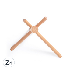 너도밤나무 호두 나무 삼각 벽 후크 너도밤, 혼합색상, 2개