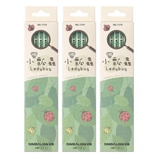 SIMBALION 雄獅 小瓢蟲三角塗頭HB鉛筆 12支, 1170-HB, 36支