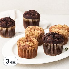 후앙 리얼머핀세트 초코칩 머핀 + 블루베리 머핀, 90g, 6개입, 3세트