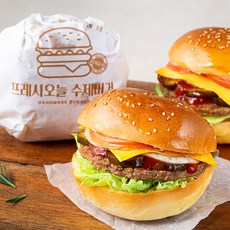 프레시오늘 신선냉장 든든간식 호주산 육우 불고기 수제버거, 220g, 2개