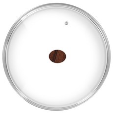 Greendoor 防溢強化玻璃平底鍋蓋 深棕色 32cm, 1個