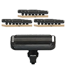 KAI 貝印 AUGER 替換刀片5刃 Set, 不鏽鋼刀片, 8個裝, 3盒