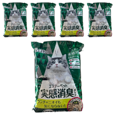 ST 雞仔牌 消臭力 實感消臭 貓用砂 4L, 5袋, 針葉樹松木