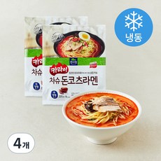 면사랑 카라이 차슈 돈코츠라멘 (냉동), 300g, 4개