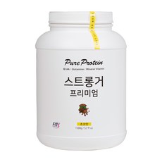 FITS Stronger 蛋白質補充劑優質巧克力, 1500g+搖床+小袋+勺子, 1個