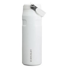 STANLEY 台灣公司貨 輕重力系列 IceFlow Aerolight 摺疊吸管杯 保冷10小時 保冰2天, 冰雪白, 700ml, 1個
