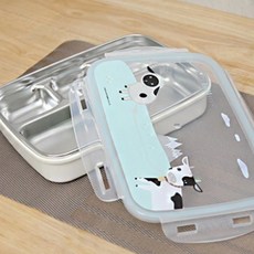 STENLOCK 史丹利 Alps Farm Friends聯名不鏽鋼分格餐盤, 混色, 餐盤+蓋子