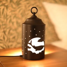 蠟燭取暖器小夢鯨+鹵素燈泡+控制器, 黑色的