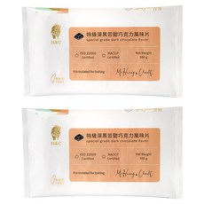 H&C 正慧食品 正香軒 特級深黑苦甜巧克力風味片 烘焙用, 1kg, 2包