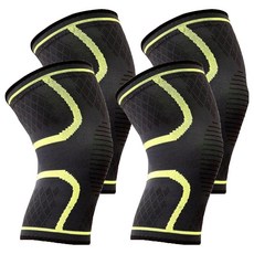 AOLIKES 奧力克斯 彈力護膝, 7718 號 淺綠色, L 號 適合腿圍 42cm~47cm, 4雙