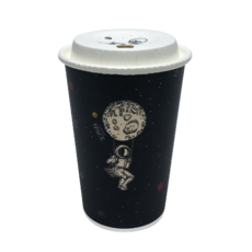 투고팩 리틀스페이스 종이컵+종이뚜껑 세트 390ml, 50개입, 1개