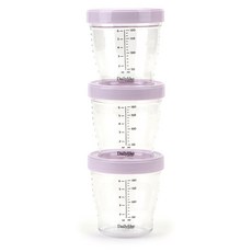 Dailylike Bonbon Tritan副食品刻度密封保鮮罐, 薰衣草紫, 180ml, 3個