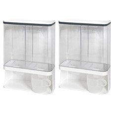 윈프라이스 월마운트 벽걸이 세제 디스펜서 3000ml, 화이트, 2개