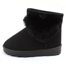 Lulushu 兒童愛心朵朵鋪毛靴 BW126