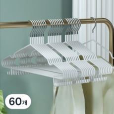 에스제이 논슬립 나시 겸용 옷걸이, 화이트, 60개