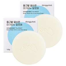 동구밭 올바른 아기비누 알로에, 100g, 2개