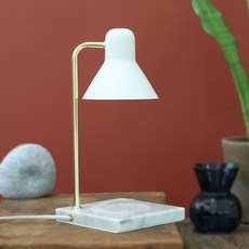 WoodWick The Sweet 融蠟燈 定時開關, 單色大理石白