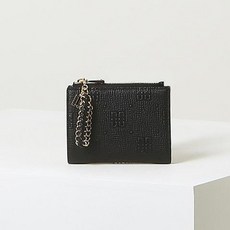 DAKS RELIEF DD 圖案扭紋飾點皮革雙折錢包