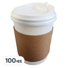 Draw Life 無印花紙杯300ml+PS杯蓋白色+支架素色套裝, 100套