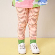JELISPOON 孩童格紋內搭長褲