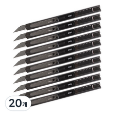 deLi 得力 美工刀 2034, 混合顏色, 20個