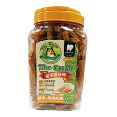 The Green 綠的 星型潔牙棒, 鮭魚 + 高纖紅薯, 500g, 1罐