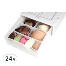 모아시스템즈 서랍장용 칸막이 특대형, 화이트, 24개