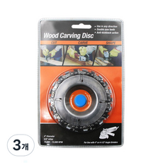 woodcarvingdisc 앵글 그라인더 체인 톱날 디스크톱 100mm 패키지 랜덤발송, 3개
