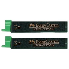 FABER-CASTELL 輝柏 筆芯 雅痞自動鉛筆用 B, 1.4mm, 2個
