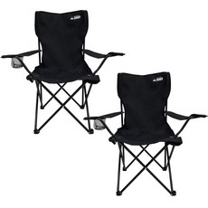 BANFF 大師露營椅 CC058, 黑色, 2個