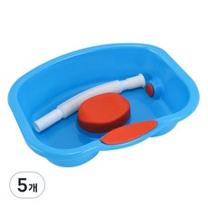 펠리스제이 환자용 샴푸대야, 블루, 5개