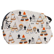 攜帶式加大防水雙拉鍊尿布袋, 帳篷小熊