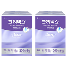 Kleenex 舒潔 絲柔神經醯胺保濕面紙, 200張, 12盒