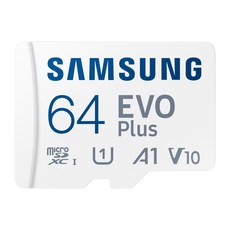 SAMSUNG 三星 EVO Plus microSD 記憶卡, 64GB, 1個