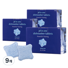 AVCA 多合一洗碗機用小蘇打洗滌錠 30入, 9個, 240g