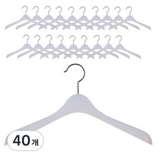 女性用厚款外套衣架 T3, 40個, 半透明