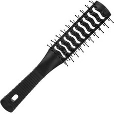 沈社長家 男士豐盈油頭造型圓梳, 1個, 黑色