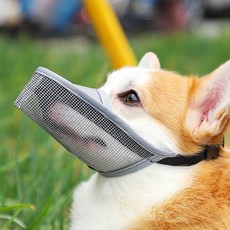 PASTEL PET 中大型犬透氣網布嘴套 S號, 灰色的, 1個