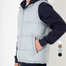 CITIFY 男款立領拉鍊口袋防潑水防風保暖背心