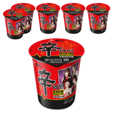 NONGSHIM 農心 辛拉麵 辛香菇味 杯麵 68g, 6入