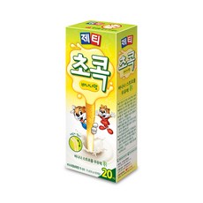 Jetty 風味吸管 香蕉巧克力味, 3.6g, 20入, 1盒