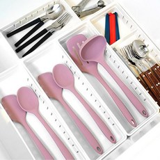 Saenghwalgongsik 可調式隔板抽屜整理盒, 白色, 5個