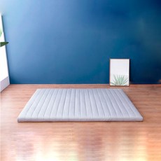 아지오텍스 서포트슬립 메모리폼 토퍼 매트리스, 라이트그레이, 5cm