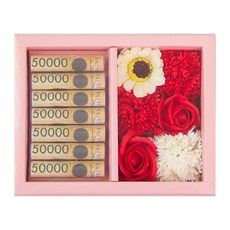 화양연화 비누꽃 플라워 기프트 박스, 레드