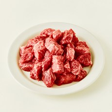 우미우 1++(9) 한우 암소 등심 큐브 스테이크(냉장), 200g, 1개